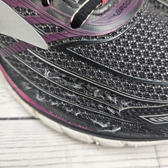 Brooks Womens Glycerin 15 1202471B088 Black Silver Pink Running Shoes Size 8 B - Picture 4 of 9